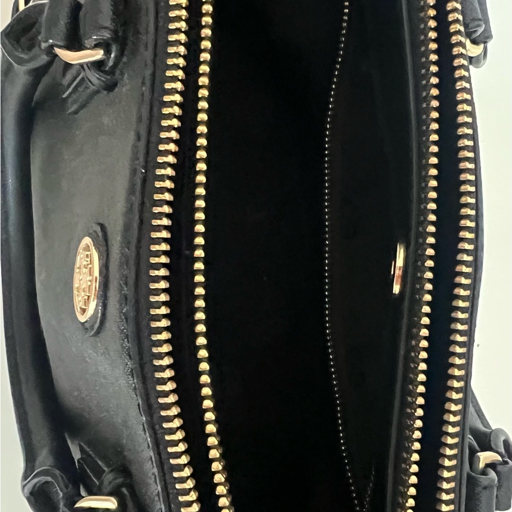 Tory Burch Black Tote Bag with Gold Accents - Picture 3 of 5
